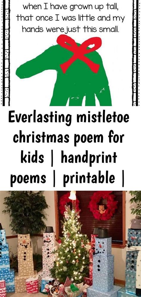 Everlasting Mistletoe Poem Printable